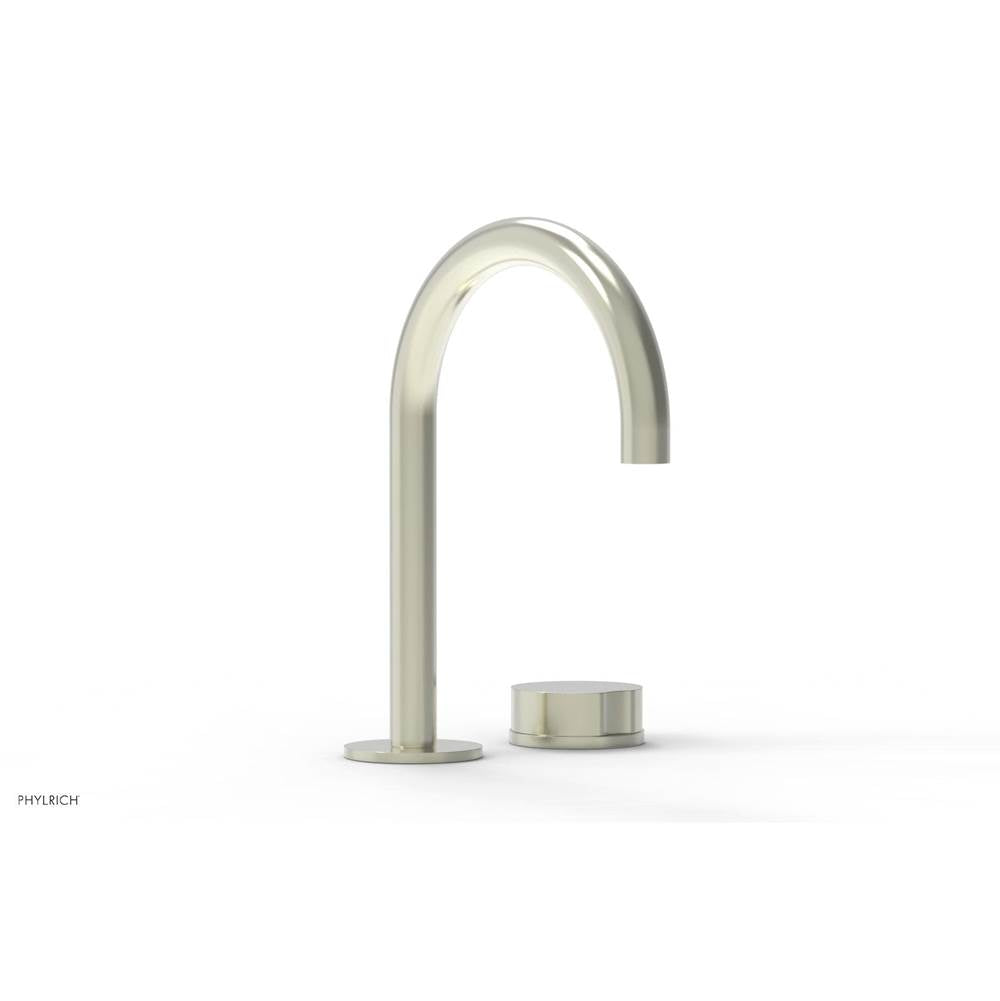 Phylrich - Circ Sngl Faucet W Brass Handles, P To Close Drain - Satin Nickel