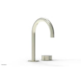 Phylrich - Circ Sngl Faucet W Brass Handles, P To Close Drain - Satin Nickel
