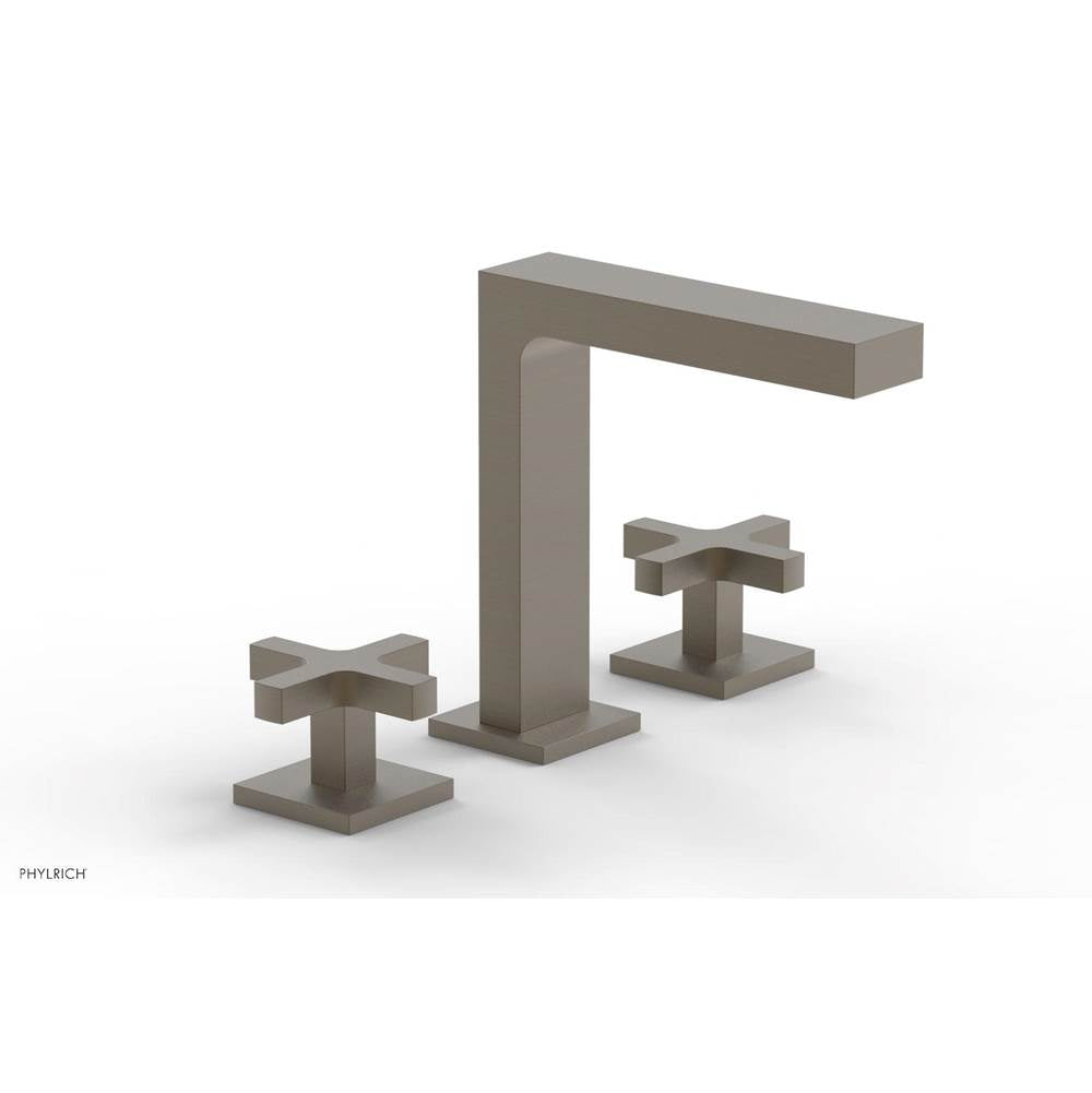 Phylrich - CROI - Widespread Faucet - High Spout Cross Handles - Architectural Bronze