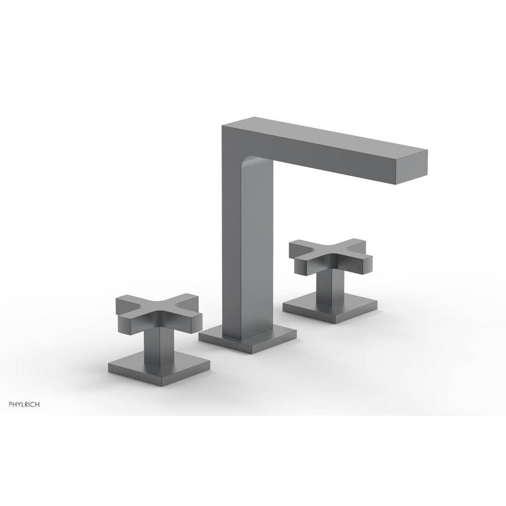 Phylrich - CROI - Widespread Faucet - High Spout Cross Handles - Gun Metal