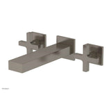 Phylrich - CROI - Wall Lavatory Set - Cross Handle - Pewter