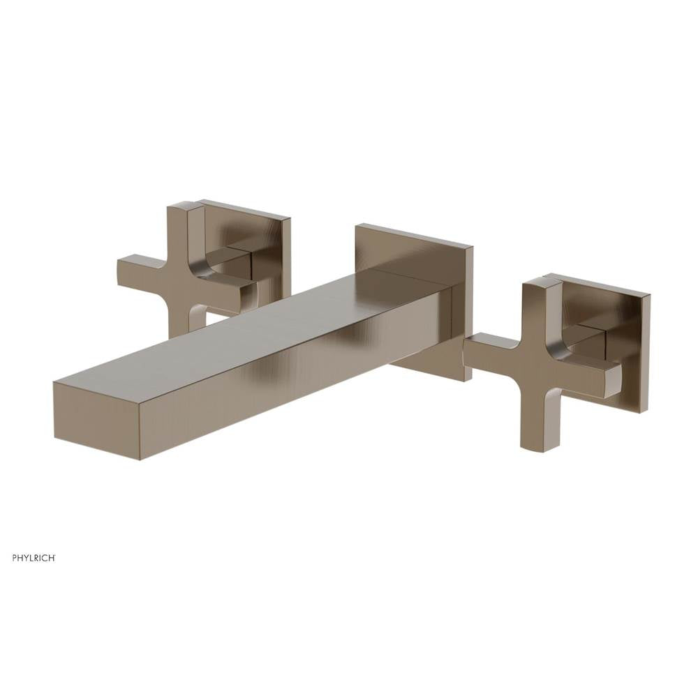 Phylrich - CROI - Wall Lavatory Set - Cross Handle - Antique Brass