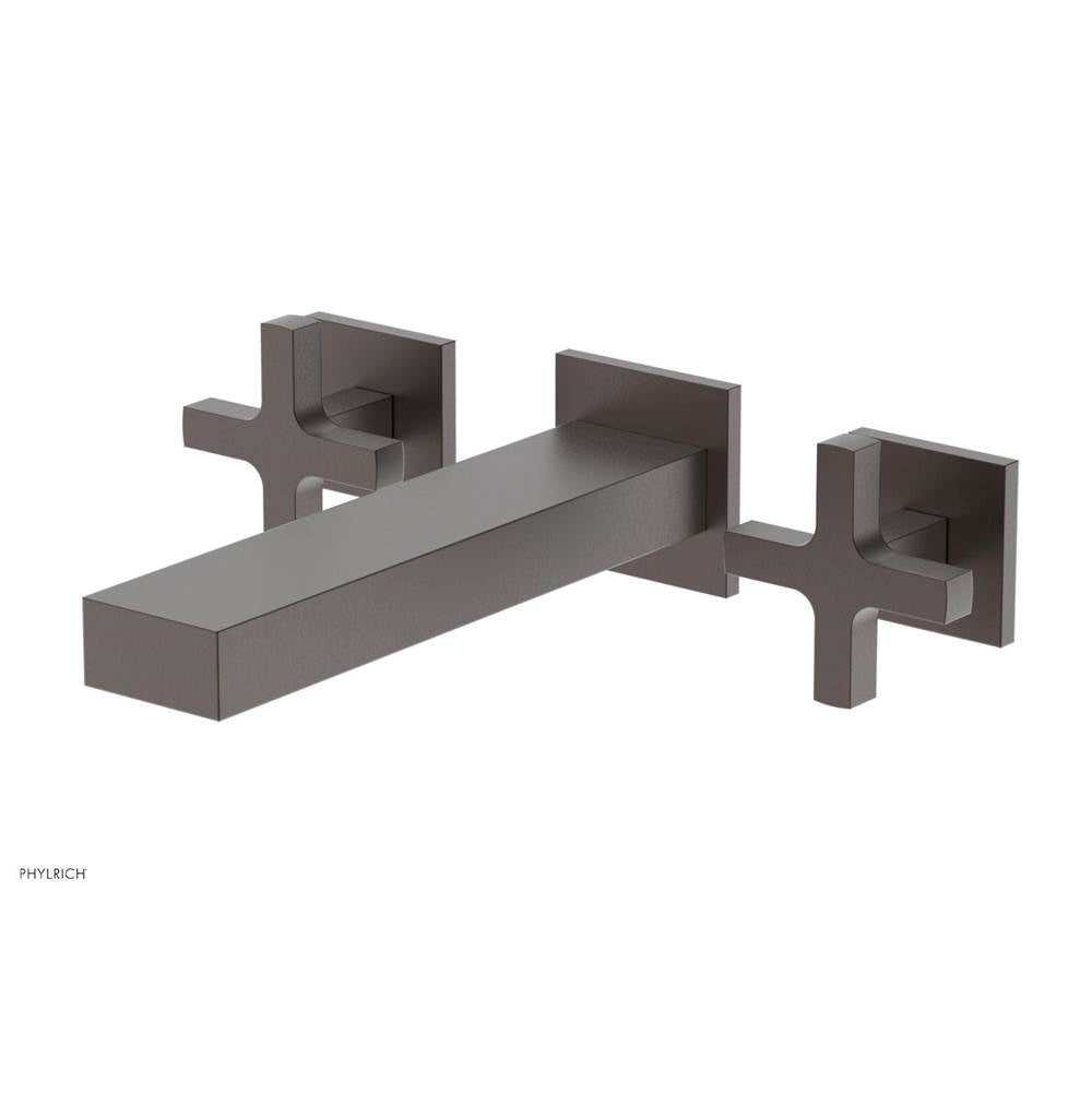 Phylrich - CROI - Wall Lavatory Set - Cross Handle - Weathered Copper
