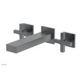Phylrich - CROI - Wall Lavatory Set - Cross Handle - Gun Metal