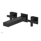 Phylrich - CROI - Wall Lavatory Set - Cross Handle - Matte Black