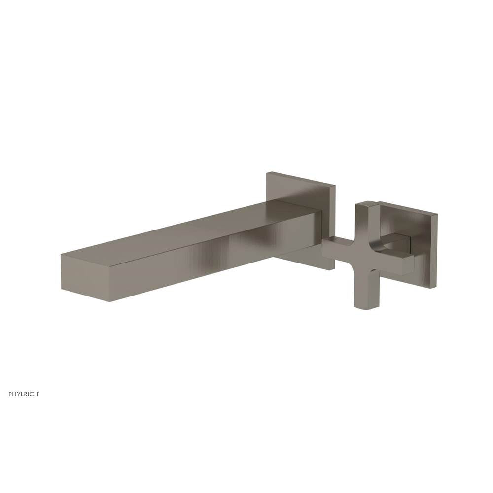 Phylrich - CROI - Single Cross Handle Wall Lavatory Set - Pewter