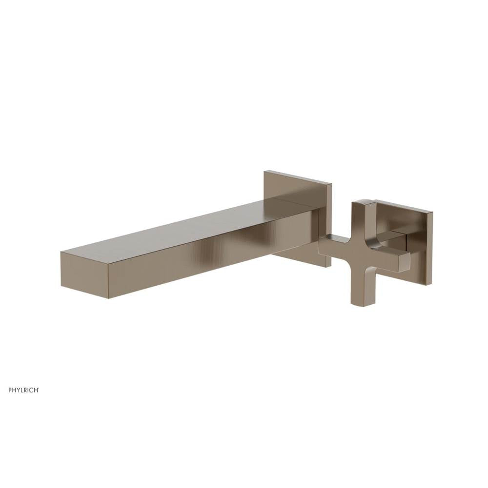 Phylrich - CROI - Single Cross Handle Wall Lavatory Set - Antique Brass