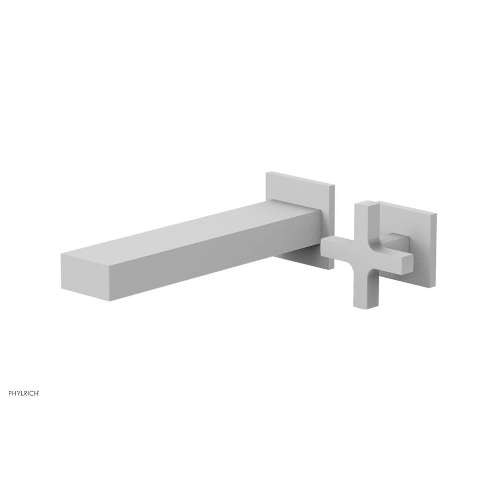 Phylrich - CROI - Single Cross Handle Wall Lavatory Set - Satin White