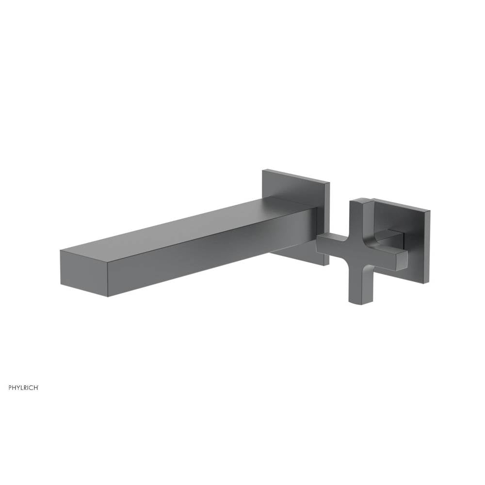 Phylrich - CROI - Single Cross Handle Wall Lavatory Set - Gun Metal