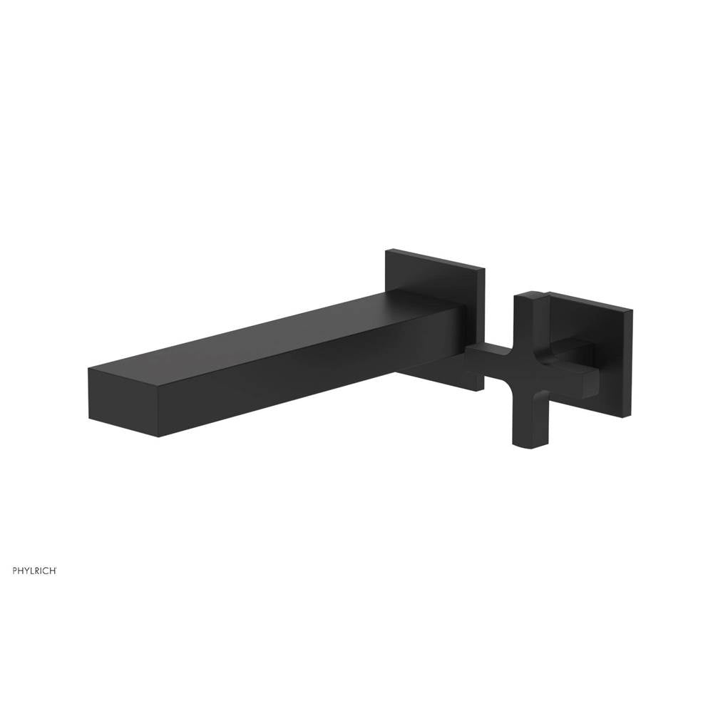 Phylrich - CROI - Single Cross Handle Wall Lavatory Set - Matte Black