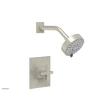 Phylrich - CROI - Pressure Balance Shower Set - Cross Handle - Burnished Nickel