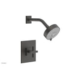 Phylrich - CROI - Pressure Balance Shower Set - Cross Handle - Oil Rubbed Bronze