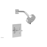 Phylrich - CROI - Pressure Balance Shower Set - Cross Handle - Polished Chrome