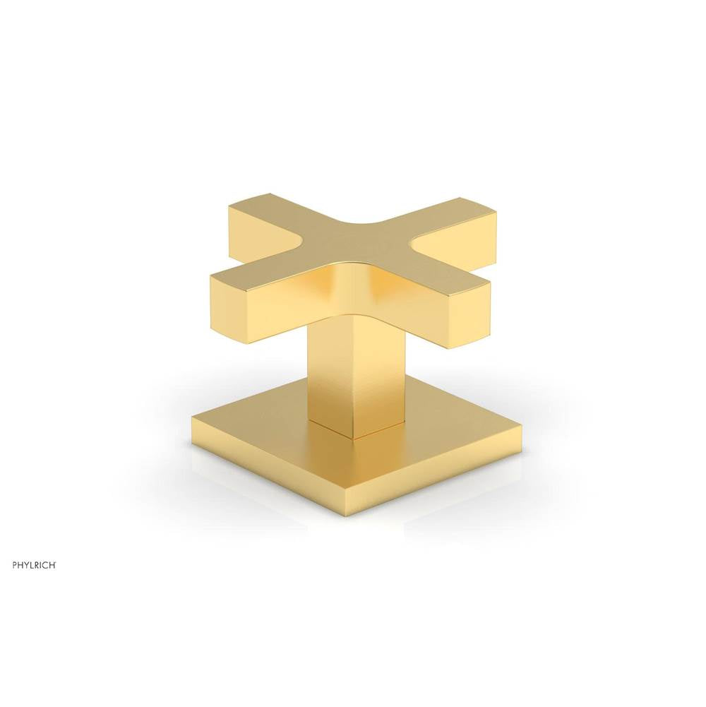 Phylrich - CROI - Volume Control/Diverter Trim - Cross Handle - Burnished Gold