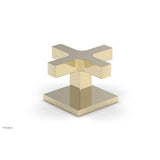 Phylrich - CROI - Volume Control/Diverter Trim - Cross Handle - Polished Brass Uncoated