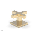 Phylrich - CROI - Volume Control/Diverter Trim - Cross Handle - Satin Brass