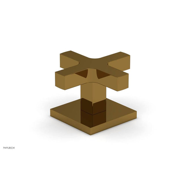 Phylrich - CROI - Volume Control/Diverter Trim - Cross Handle - French Brass