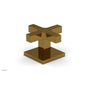 Phylrich - CROI - Volume Control/Diverter Trim - Cross Handle - French Brass