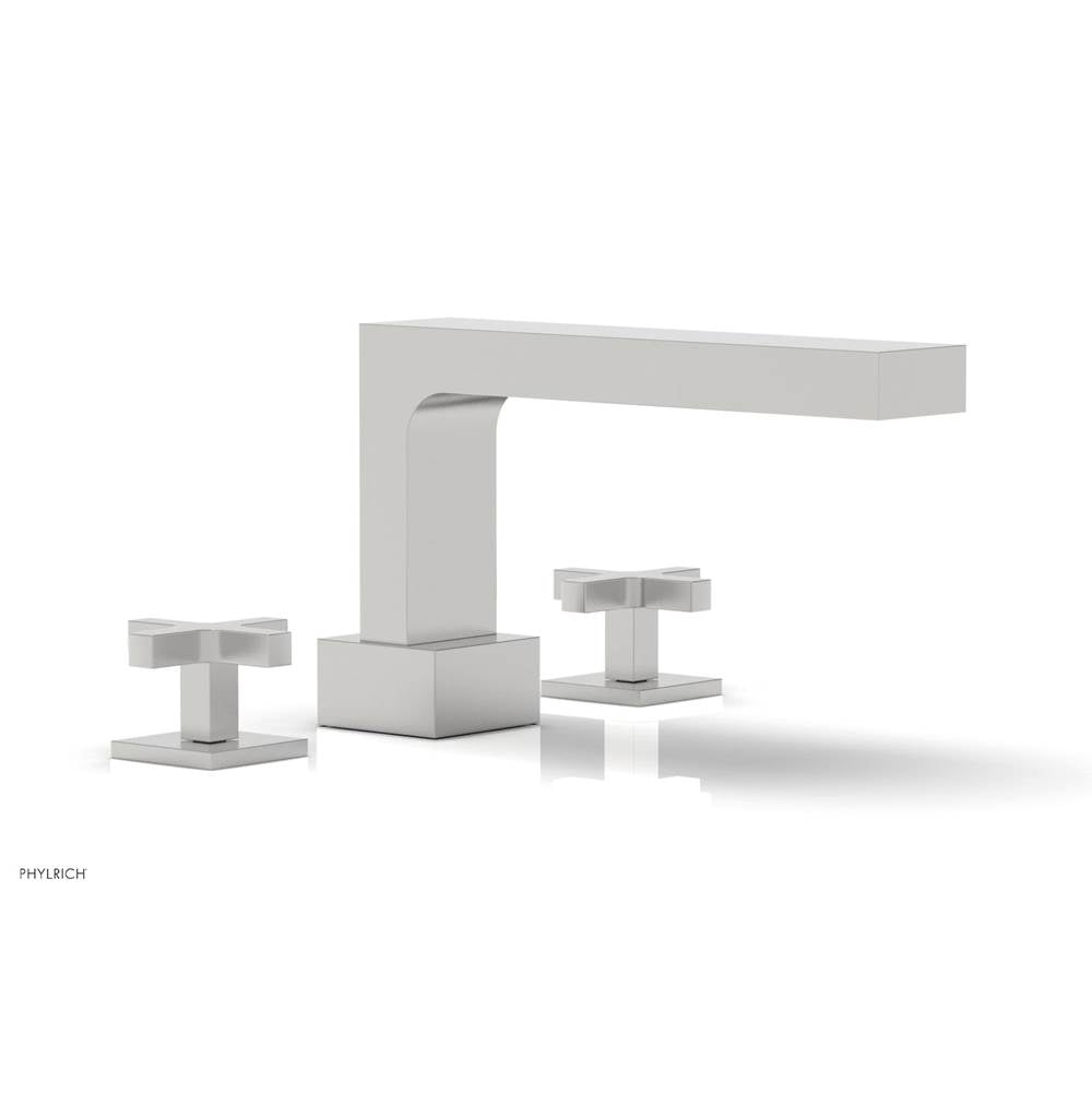 Phylrich - CROI - Deck Tub Set - Cross Handles - Satin chrome
