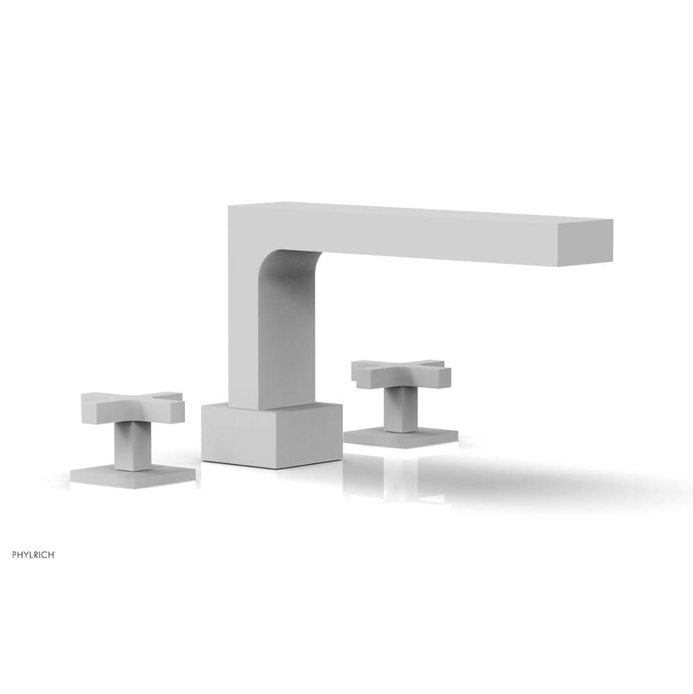 Phylrich - CROI - Deck Tub Set - Cross Handles - Satin White