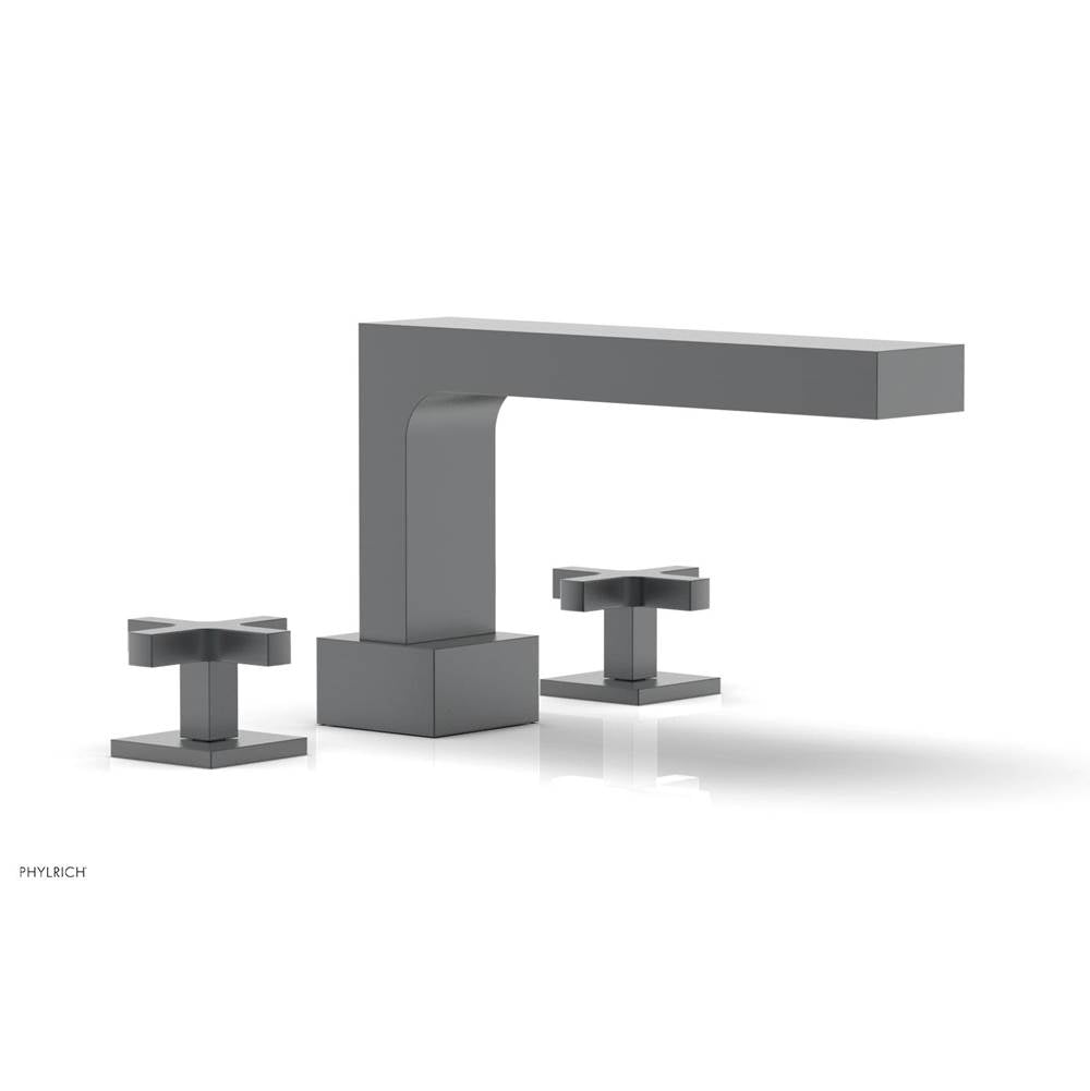 Phylrich - CROI - Deck Tub Set - Cross Handles - Gun Metal