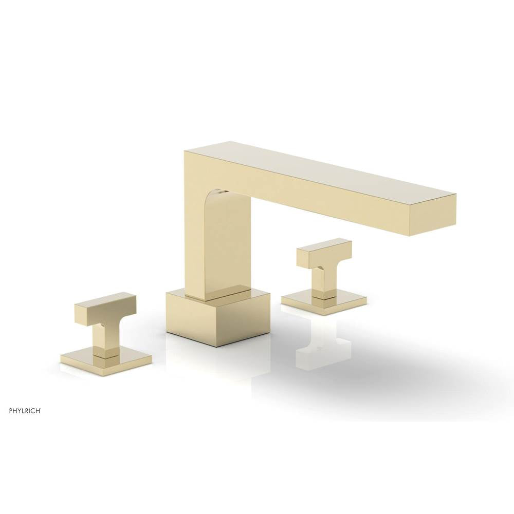 Phylrich - CROI - Deck Tub Set - Lever Handles - Polished Brass Uncoated