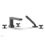 Phylrich - CROI - Deck Tub Set with Hand Shower - Cross Handles - Oil Rubbed Bronze