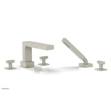 Phylrich - CROI - Deck Tub Set with Hand Shower - Lever Handles - Burnished Nickel