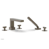 Phylrich - CROI - Deck Tub Set with Hand Shower - Lever Handles - Architectural Bronze