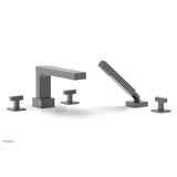 Phylrich - CROI - Deck Tub Set with Hand Shower - Lever Handles - Gun Metal