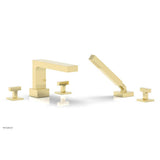 Phylrich - CROI - Deck Tub Set with Hand Shower - Lever Handles - Polished Brass