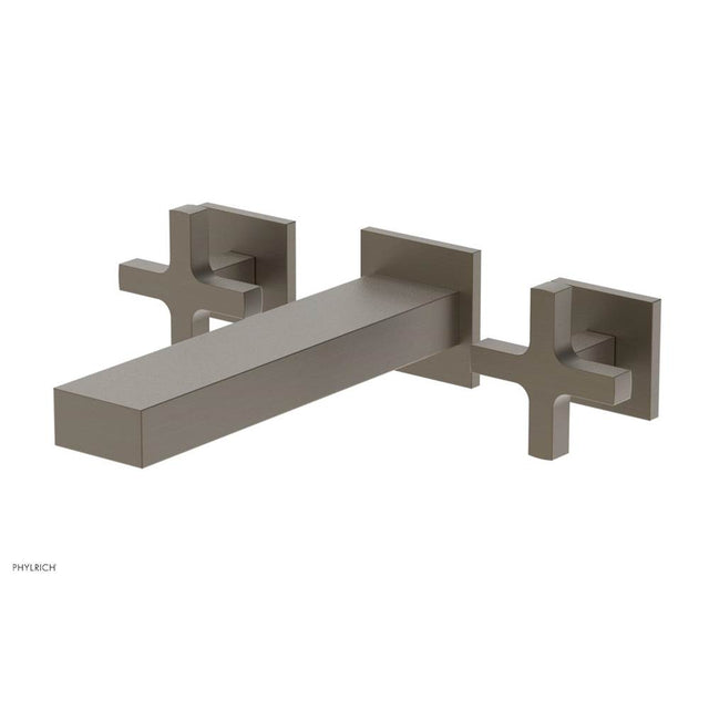 Phylrich - CROI - Wall Tub Set - Cross Handles - Architectural Bronze