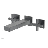 Phylrich - CROI - Wall Tub Set - Cross Handles - Gun Metal