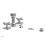 Phylrich - CROI - Four Hole Bidet Set - Cross Handles - Satin chrome