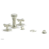 Phylrich - CROI - Four Hole Bidet Set - Cross Handles - Satin Nickel