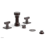 Phylrich - CROI - Four Hole Bidet Set - Lever Handles - Weathered Copper