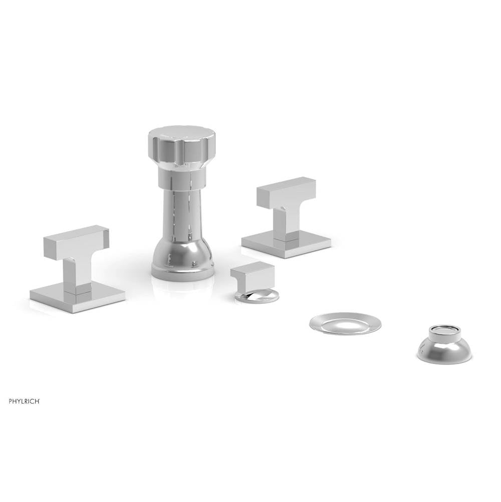 Phylrich - CROI - Four Hole Bidet Set - Lever Handles - Polished Chrome