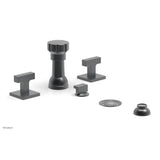 Phylrich - CROI - Four Hole Bidet Set - Lever Handles - Gun Metal