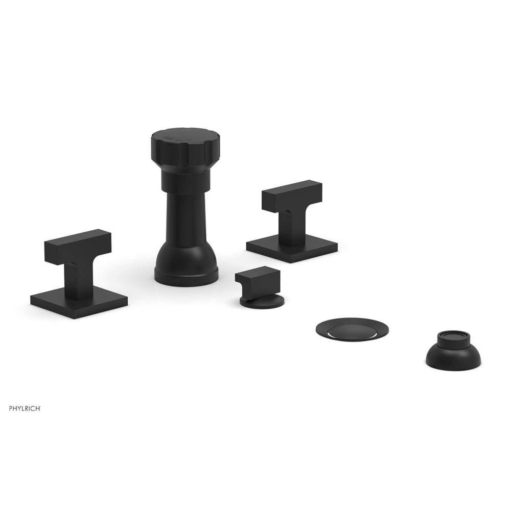 Phylrich - CROI - Four Hole Bidet Set - Lever Handles - Matte Black