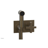 Phylrich - CROI - Wall Mounted Bidet - Cross Handle - Architectural Bronze
