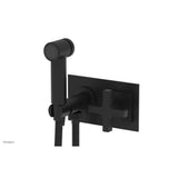 Phylrich - CROI - Wall Mounted Bidet - Cross Handle - Matte Black