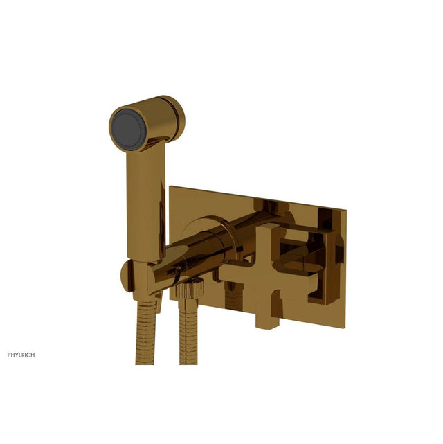 Phylrich - CROI - Wall Mounted Bidet - Cross Handle - French Brass