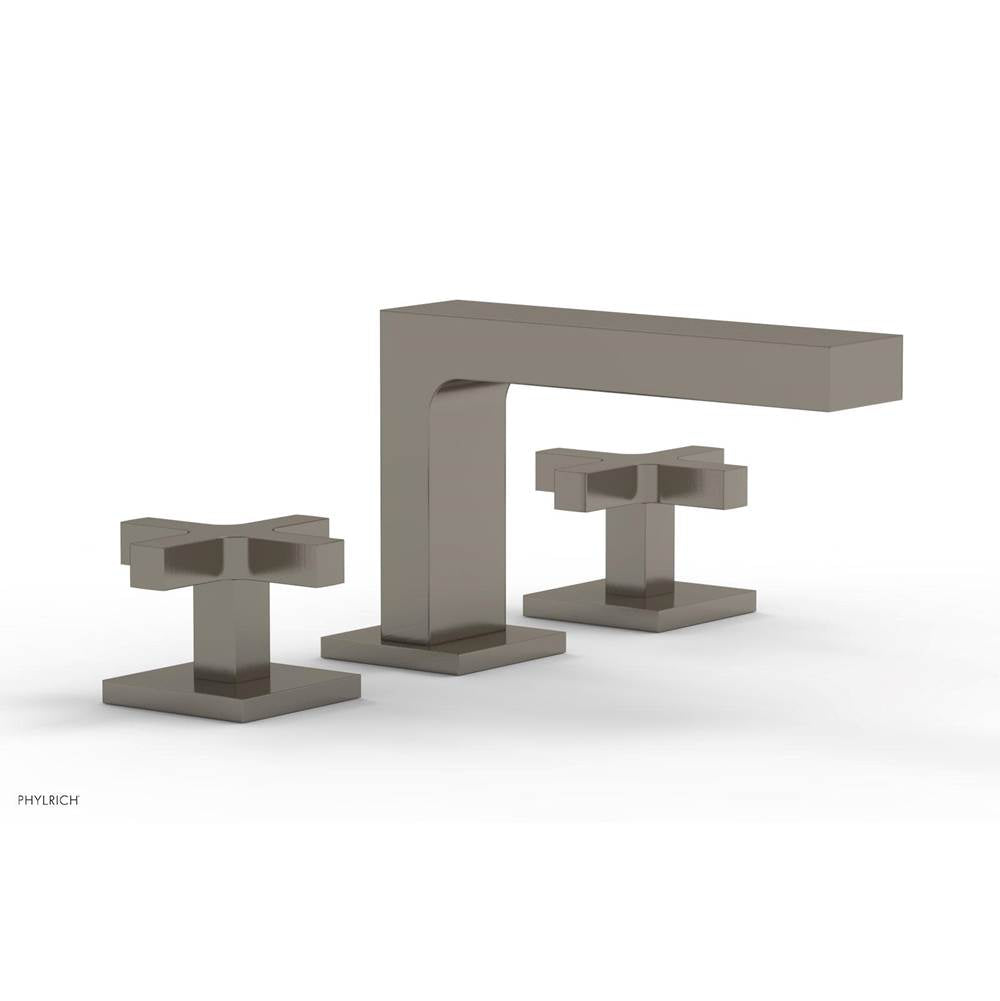 Phylrich - CROI - Widespread Faucet - Low Spout Cross Handles - Pewter