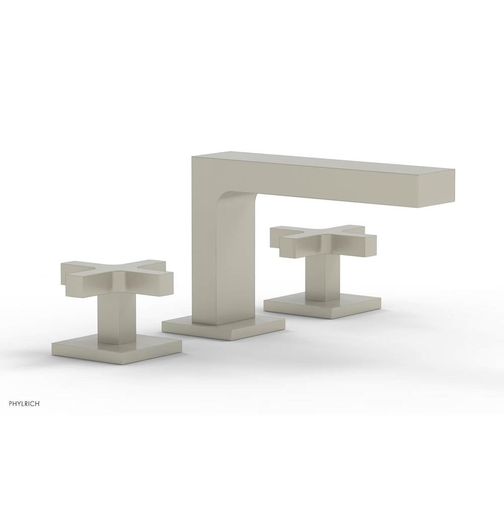 Phylrich - CROI - Widespread Faucet - Low Spout Cross Handles - Burnished Nickel