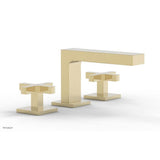 Phylrich - CROI - Widespread Faucet - Low Spout Cross Handles - Polished Brass Uncoated