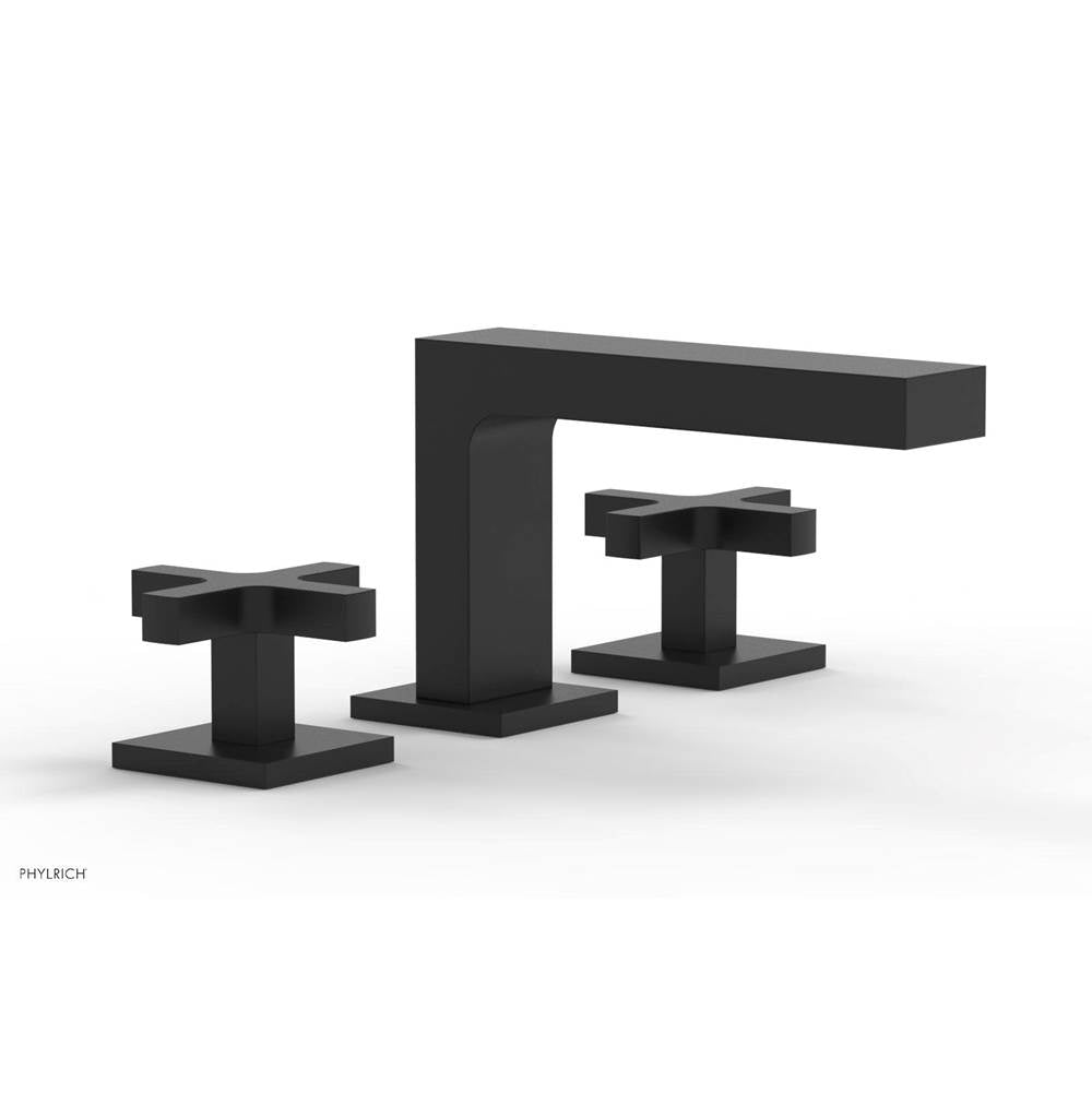 Phylrich - CROI - Widespread Faucet - Low Spout Cross Handles - Matte Black