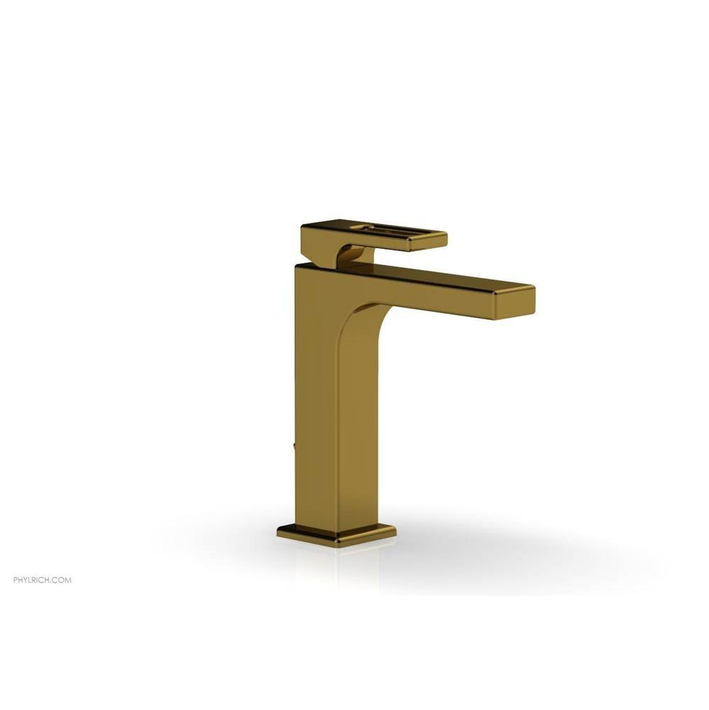 Phylrich - MIX Single Hole Lavatory Faucet Ring Handle 6-3/4'' Height 290-07 - Satin Gold