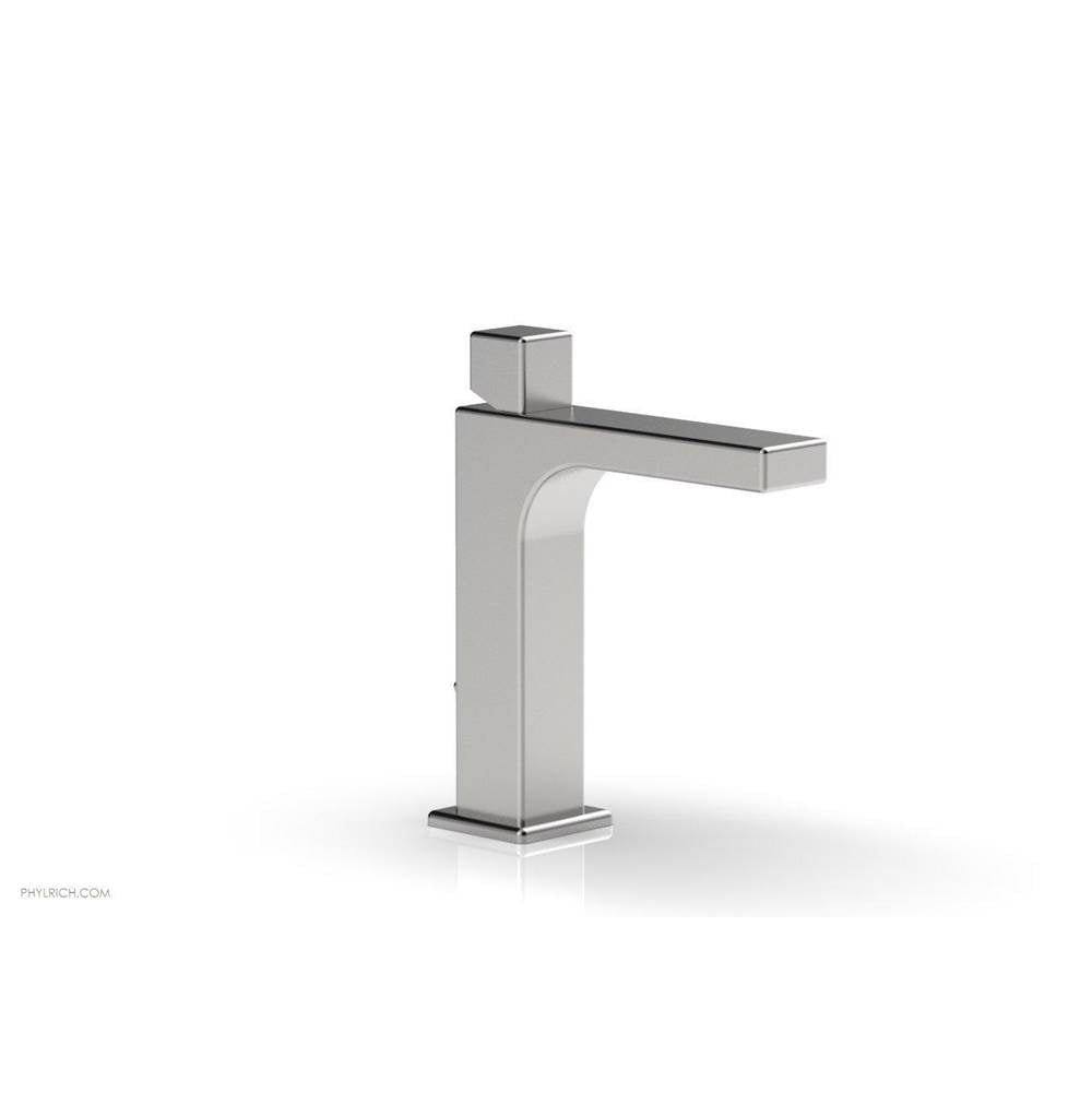 Phylrich - MIX Single Hole Lavatory Faucet Cube Handle 6-3/4'' Height 290-08 - Satin chrome