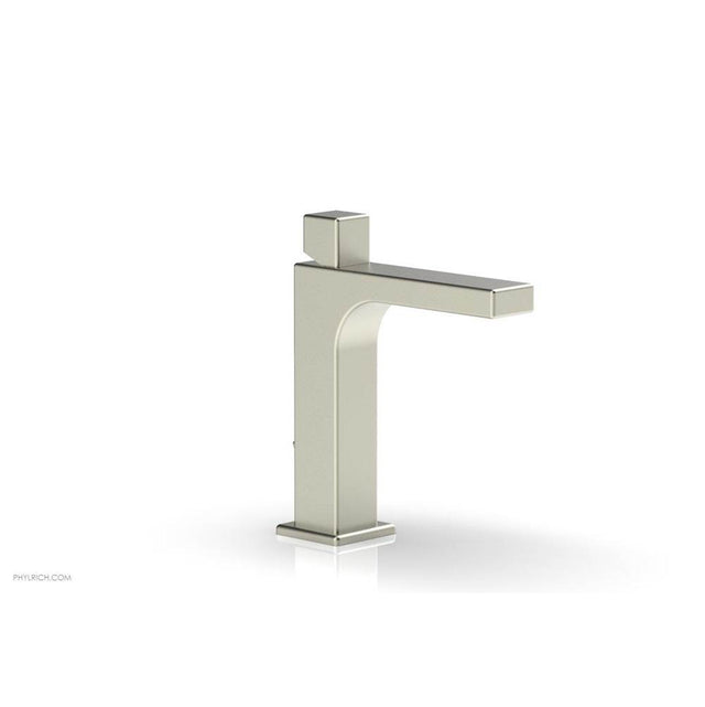 Phylrich - MIX Single Hole Lavatory Faucet Cube Handle 6-3/4'' Height 290-08 - French Brass