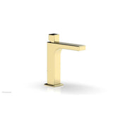 Phylrich - MIX Single Hole Lavatory Faucet Cube Handle 6-3/4'' Height 290-08 - Polished Gold